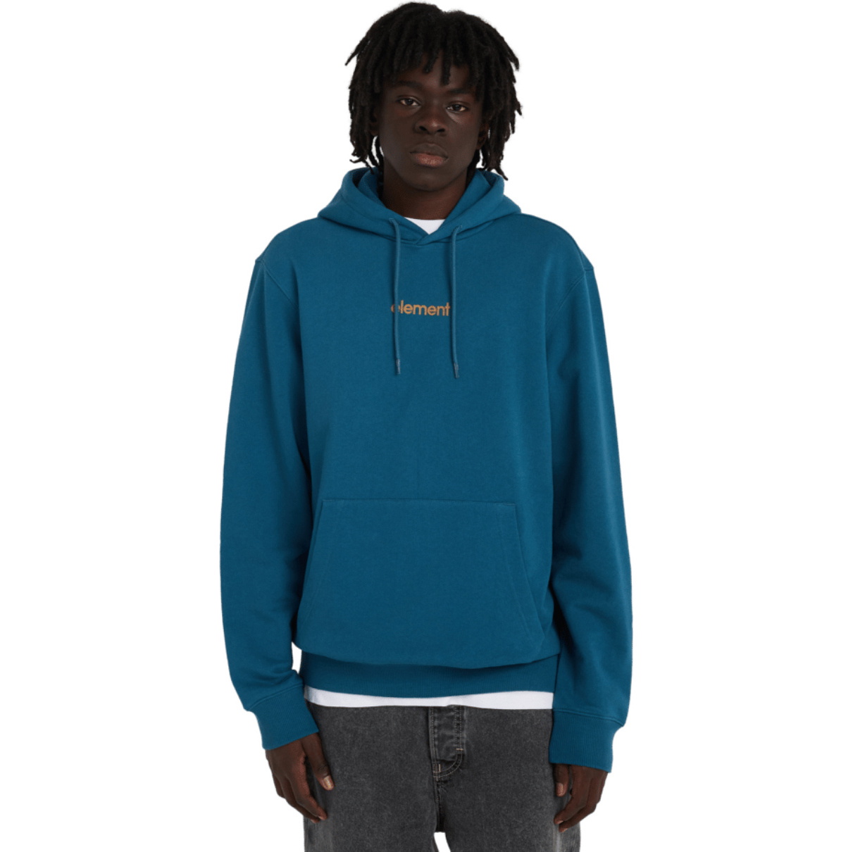 2026 Element Mens Lowcase Simple Logo Hoodie ELYSF00267 - Mallard Blue
